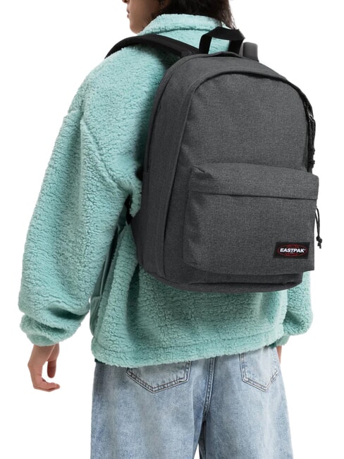 BACK TO WORK Plecak na laptopa 15" CzarnyDenim - Plecaki szkolne i rekreacyjne