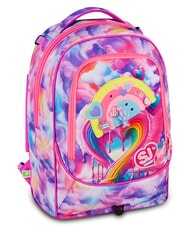SJGANG JOYFUL PINS GIRL Plecak na k&oacute;łkach 3 w 1 fuksja fluorescencyjna - Plecaki z w&oacute;zkiem - 8