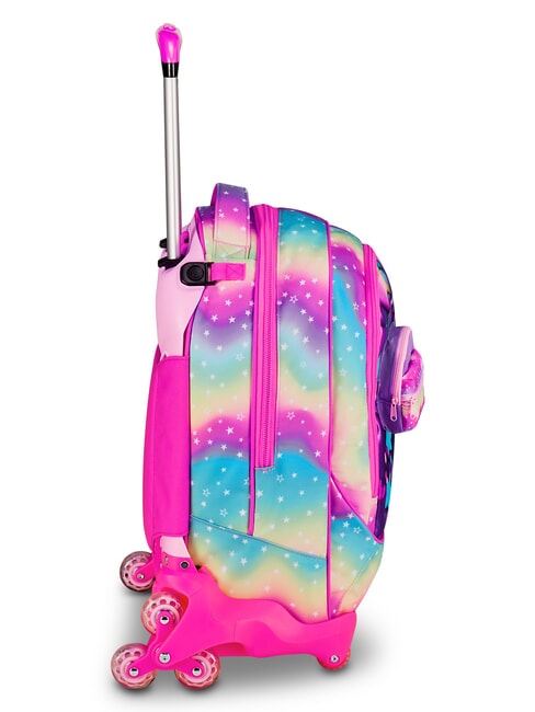 SOFT POUCH GIRL Plecak na k&oacute;łkach, odpinany r&oacute;żowa lalka - Plecaki z w&oacute;zkiem