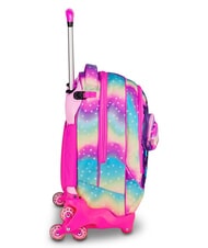 SJGANG SOFT POUCH GIRL Plecak na k&oacute;łkach, odpinany r&oacute;żowa lalka - Plecaki z w&oacute;zkiem - 6