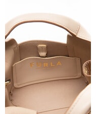 FURLA GILDA Sk&oacute;rzana torba na ramię ballerina i+cognac h - Torby damskie - 5