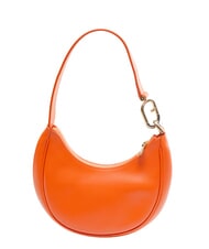 FURLA PRIMAVERA Mała torba na ramię ze sk&oacute;ry cielęcej mandarynki - Torby damskie - 4