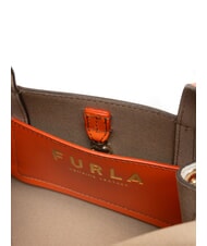 FURLA GILDA Sk&oacute;rzana torba na ramię kliwia + pianka - Torby damskie - 5
