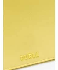 FURLA LINEA FUTURA Mała sk&oacute;rzana torebka z paskiem na ramię sk&oacute;rka+szarobiały+szałwia c+marmur c - Torby damskie - 3