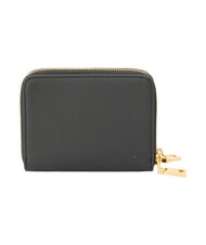 LOVE MOSCHINO LOVE EMBOSSED Portfel sk&oacute;rzany z miejscem na karty Czarny - Portfele damskie - 3
