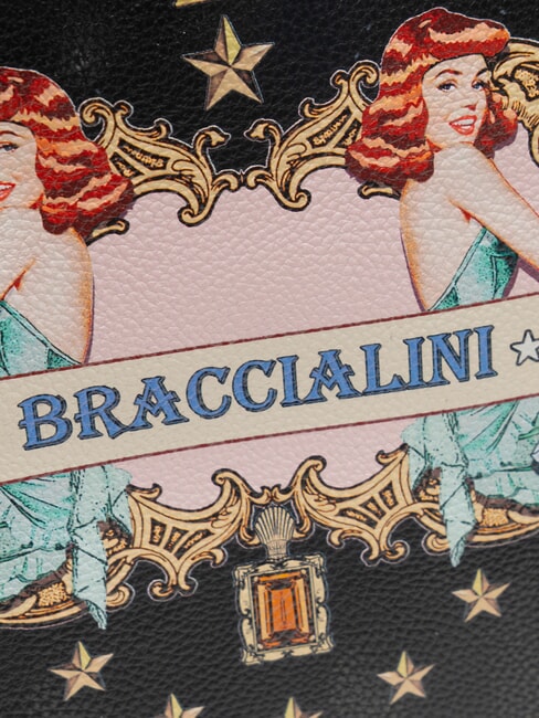 BRITNEY Plecak z dwiema kieszeniami czarny - Torby damskie