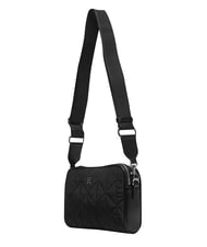 CALVIN KLEIN QUILTED NYLON Mała torebka na ramię z paskiem na ramię na czarno - Torby damskie - 3