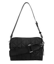 CALVIN KLEIN QUILTED NYLON Mała torebka na ramię z paskiem na ramię na czarno - Torby damskie - 4