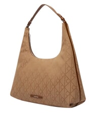 CALVIN KLEIN EMBLEM JAQUARD Torba na ramię łodyga kukurydzy/tbd aop jqd - Torby damskie - 4