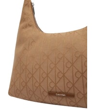 CALVIN KLEIN EMBLEM JAQUARD Torba na ramię łodyga kukurydzy/tbd aop jqd - Torby damskie - 5