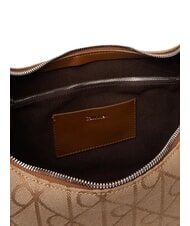 CALVIN KLEIN EMBLEM JAQUARD Torba na ramię łodyga kukurydzy/tbd aop jqd - Torby damskie - 6