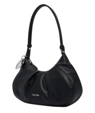 CALVIN KLEIN ENGRAVED HW Torba na ramię na czarno - Torby damskie - 3