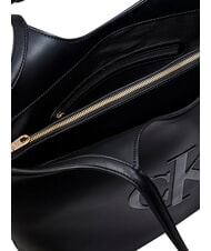CALVIN KLEIN BOLD CK Torba na zakupy, torba na ramię na czarno - Torby damskie - 4