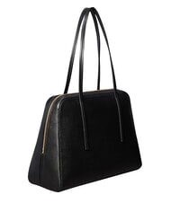 CALVIN KLEIN FOIL LOGO Torba na ramię XL czarny/prażony kokos - Torby damskie - 3