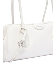 CALVIN KLEIN EMBLEM TRIO Torba na ramię smagliczka biała - Torby damskie - 5