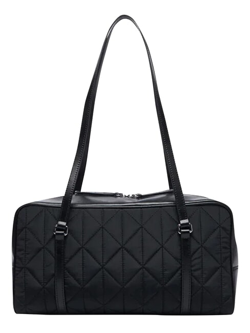 QUILTED NYLON Torba na ramię na czarno - Torby damskie