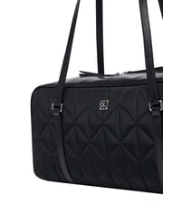 CALVIN KLEIN QUILTED NYLON Torba na ramię na czarno - Torby damskie - 5