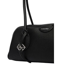 CALVIN KLEIN EMBLEM TRIO Torba na ramię czarny - Torby damskie - 5