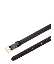 CALVIN KLEIN CLASSIC BUCKLE Pasek sk&oacute;rzany pyszne/antyczne srebro - Paski - 3