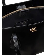 CALVIN KLEIN CK MEDIUM  Torba na ramię na czarno - Torby damskie - 4