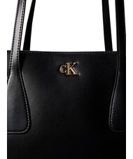 CALVIN KLEIN CK MEDIUM  Torba na ramię na czarno - Torby damskie - 5