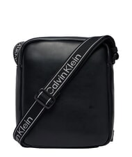 CALVIN KLEIN BOLD LOGO WEBBING Torba na ramię na czarno - Torby na ramię męskie - 4