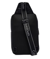 CALVIN KLEIN BOLD LOGO WEBBING Torba na ramię na czarno - Torby na ramię męskie - 3