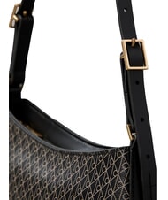 CALVIN KLEIN EMBLEM AOP Torba na ramię, regulowana czarny aop - Torby damskie - 5