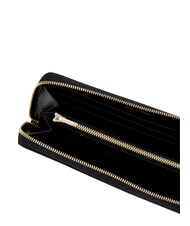 CALVIN KLEIN EMBLEM AOP Portfel zapinany na zamek czarny aop - Portfele damskie - 5