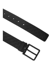 CALVIN KLEIN WARMTH BUCKLE Pasek sk&oacute;rzany czarny/matowy czarny - Paski - 3
