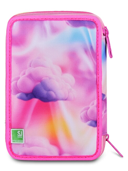 JOYFUL PINS GIRL Pi&oacute;rnik z zestawem szkolnym fuksja fluorescencyjna - Pi&oacute;rniki i akcesoria