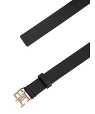 TOMMY HILFIGER TH LOGO Pasek sk&oacute;rzany czarny - Paski - 3