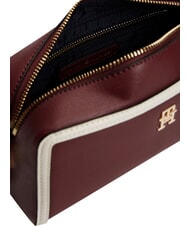TOMMY HILFIGER TH GRACE Mała torba na ramię aksamitny bordowy - Torby damskie - 4