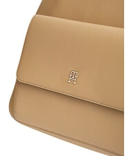 TOMMY HILFIGER TH ICON Plecak z kieszenią przednią klasyczny khaki - Torby damskie - 5