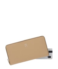 TOMMY HILFIGER TH ICON Portfel zapinany na zamek klasyczny khaki - Portfele damskie - 3