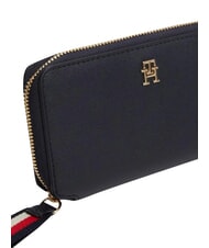 TOMMY HILFIGER TH LOGOTAPE Portfel zapinany na zamek kosmiczna niebieska korporacja - Portfele damskie - 4