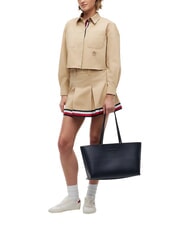 TOMMY HILFIGER TJW MUST Torba na ramię XL z wytłoczonym logo czarny - Torby damskie - 2
