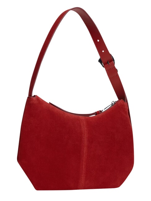 TJW SLOUCHY Torba na ramię ze sk&oacute;ry zamszowej Arizona Red - Torby damskie