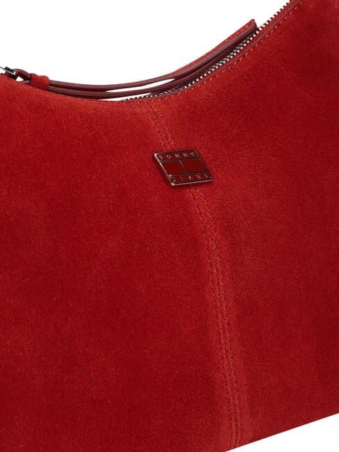 TJW SLOUCHY Torba na ramię ze sk&oacute;ry zamszowej Arizona Red - Torby damskie