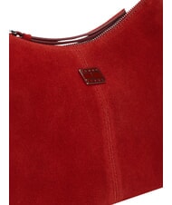TOMMY HILFIGER TJW SLOUCHY Torba na ramię ze sk&oacute;ry zamszowej Arizona Red - Torby damskie - 4