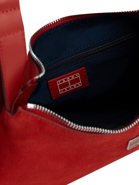 TJW SLOUCHY Torba na ramię ze sk&oacute;ry zamszowej Arizona Red - Torby damskie