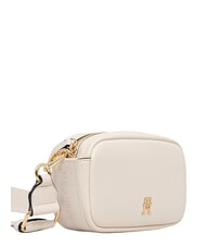 TOMMY HILFIGER TH LOGOTAPE Torba na ramię miękki krem - Torby damskie - 3