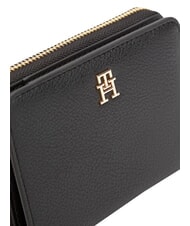 TOMMY HILFIGER TH ICON Średni portfel, zapinany na zamek czarny - Portfele damskie - 4