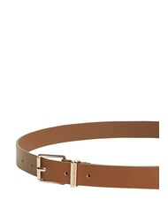 TOMMY HILFIGER TH SQUARE Pasek sk&oacute;rzany koniak - Paski - 4