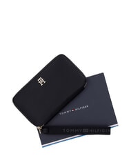 TOMMY HILFIGER TH LOGOTAPE Portfel zapinany na zamek czarny - Portfele damskie - 4