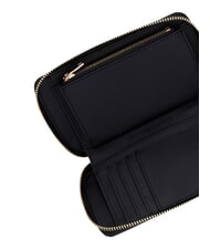 TOMMY HILFIGER TH LOGOTAPE Portfel zapinany na zamek czarny - Portfele damskie - 5