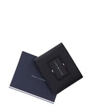 TOMMY HILFIGER TH FOUNDATION Sk&oacute;rzany uchwyt na karty kredytowe czarny - Portfele męskie - 3