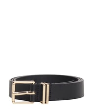 TOMMY HILFIGER TH SQUARE Pasek sk&oacute;rzany czarny - Paski - 2