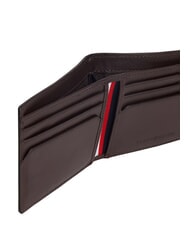 TOMMY HILFIGER TH CENTRAL Sk&oacute;rzany uchwyt na karty kredytowe ziarna kawy - Portfele męskie - 3