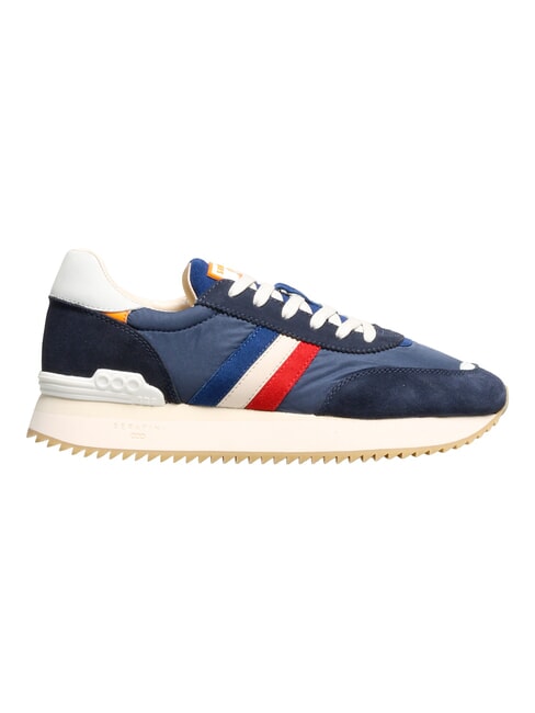 TORINO Adidasy niebieski pomarańczowy biały - Buty męskie